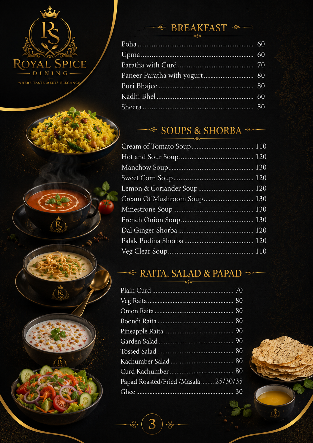 Menu Page 3